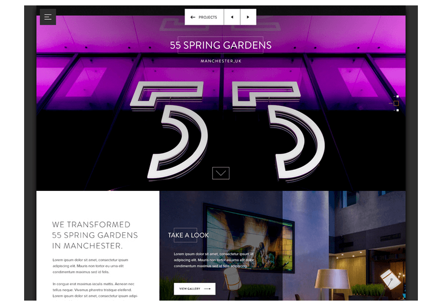 Zatbulocanno created the website for construction company ARCO to present their services